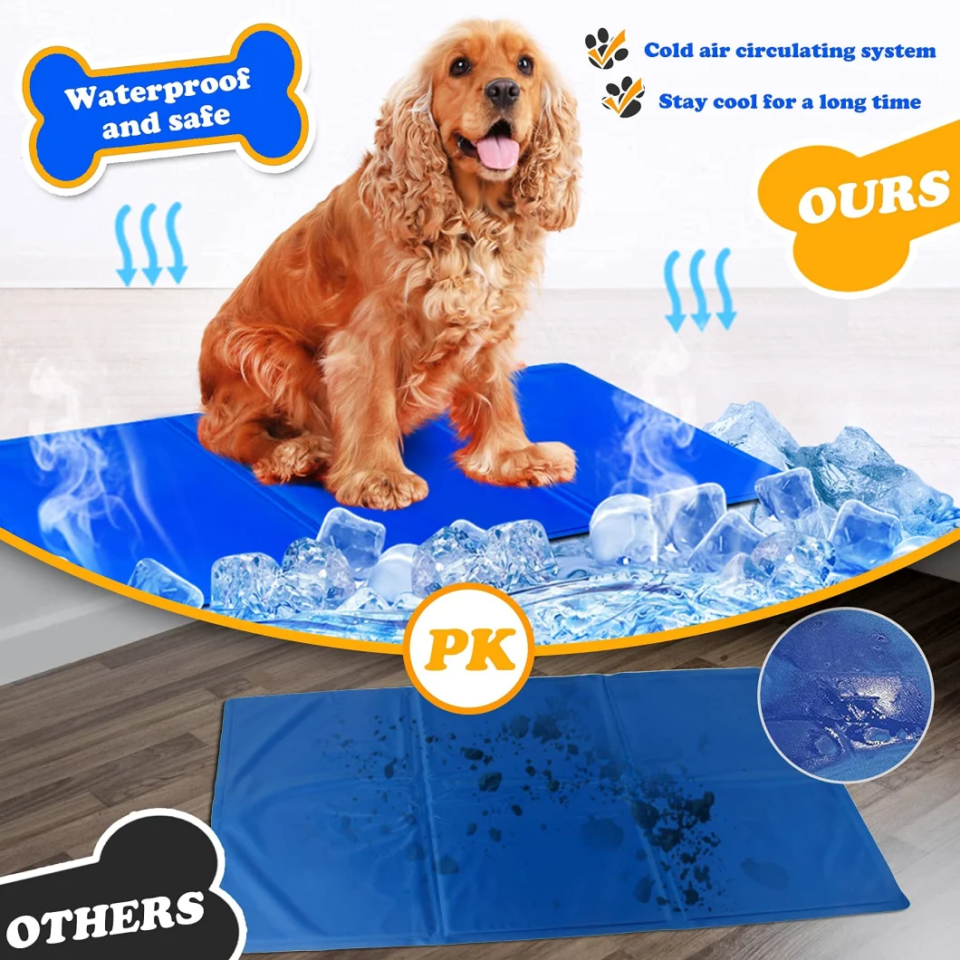 Non-Toxic Self-Cooling Dog Gel Ice Pad Cool Mattress for Sleep