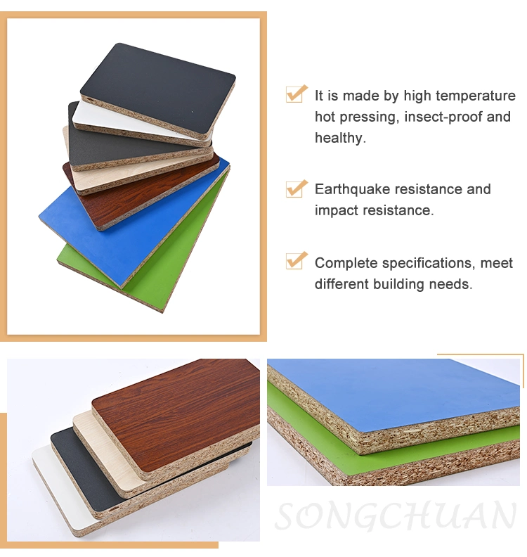 16mm Cabinet Melamine Melamine Faced Chipboard Laminated Flakeboard/Chipboard/Particleboard