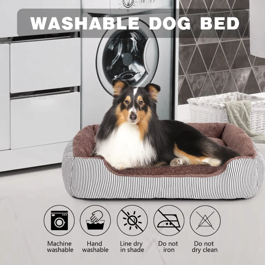 Custom Cozy Calming Anti Anxiety Sleeping Comfortable Washable Orthopedic Dog Bed