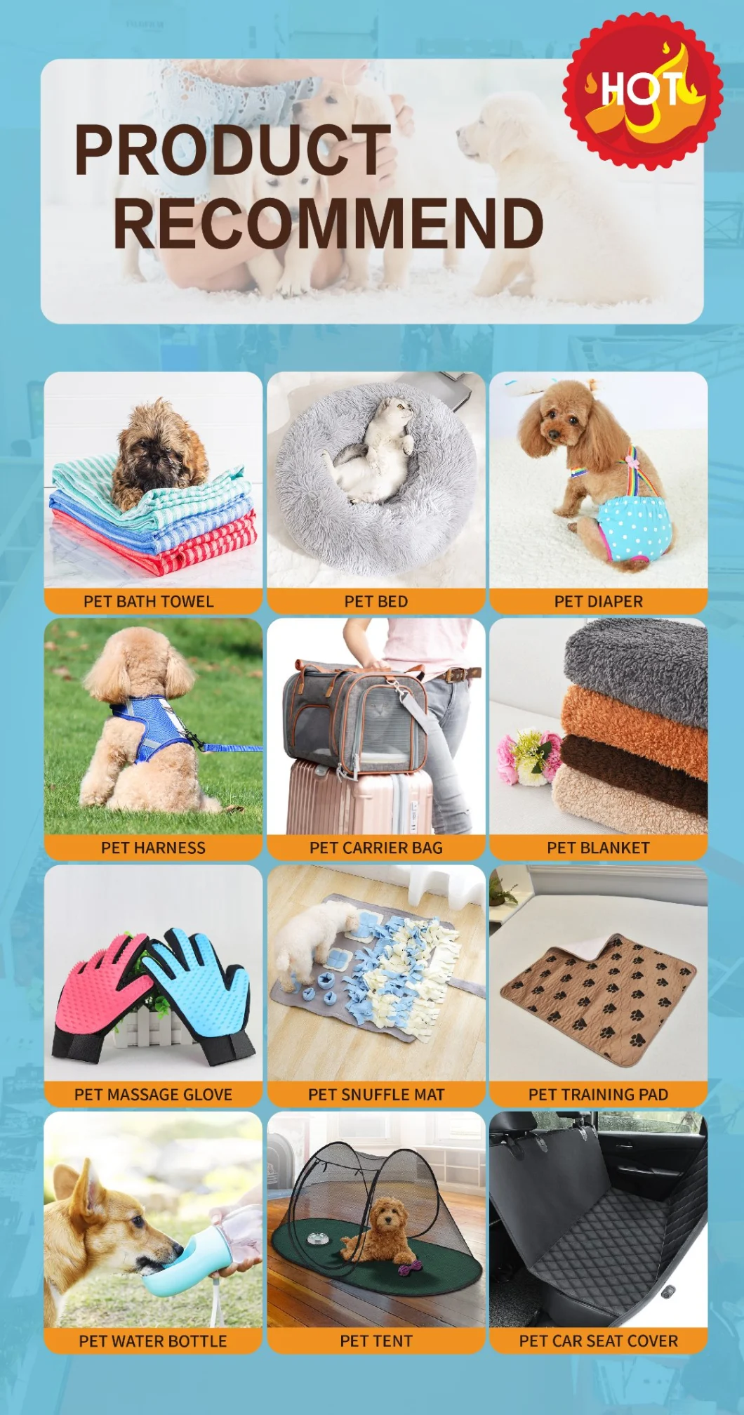 Pet Supplies Reusable Round Donut Pet Nest Non Slip Pet Dog Bed Pet Product
