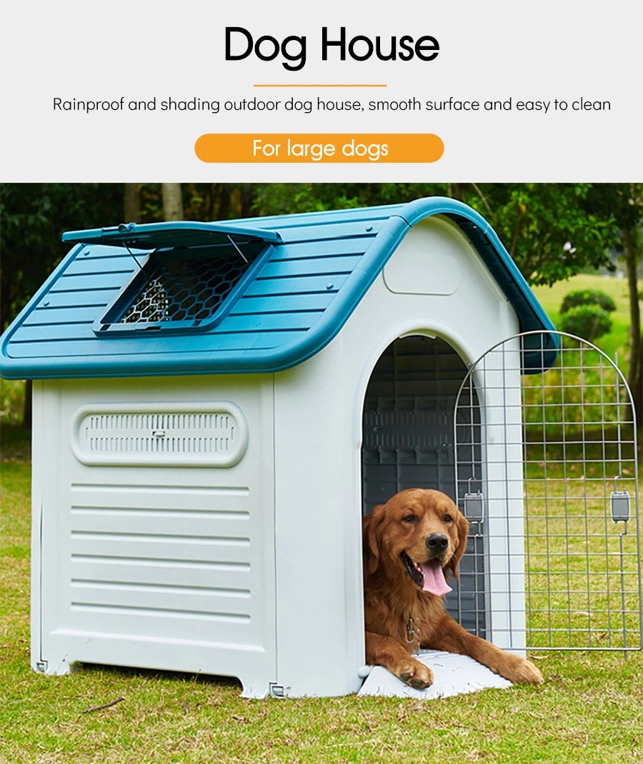 Best Chinese Supplier Plastic Metal Door Dog House Eco-Friendly Pet House