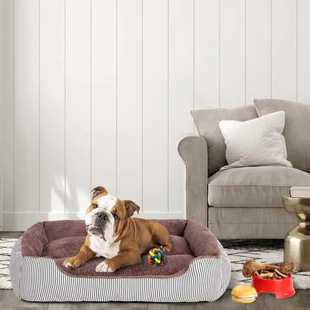 Custom Cozy Calming Anti Anxiety Sleeping Comfortable Washable Orthopedic Dog Bed
