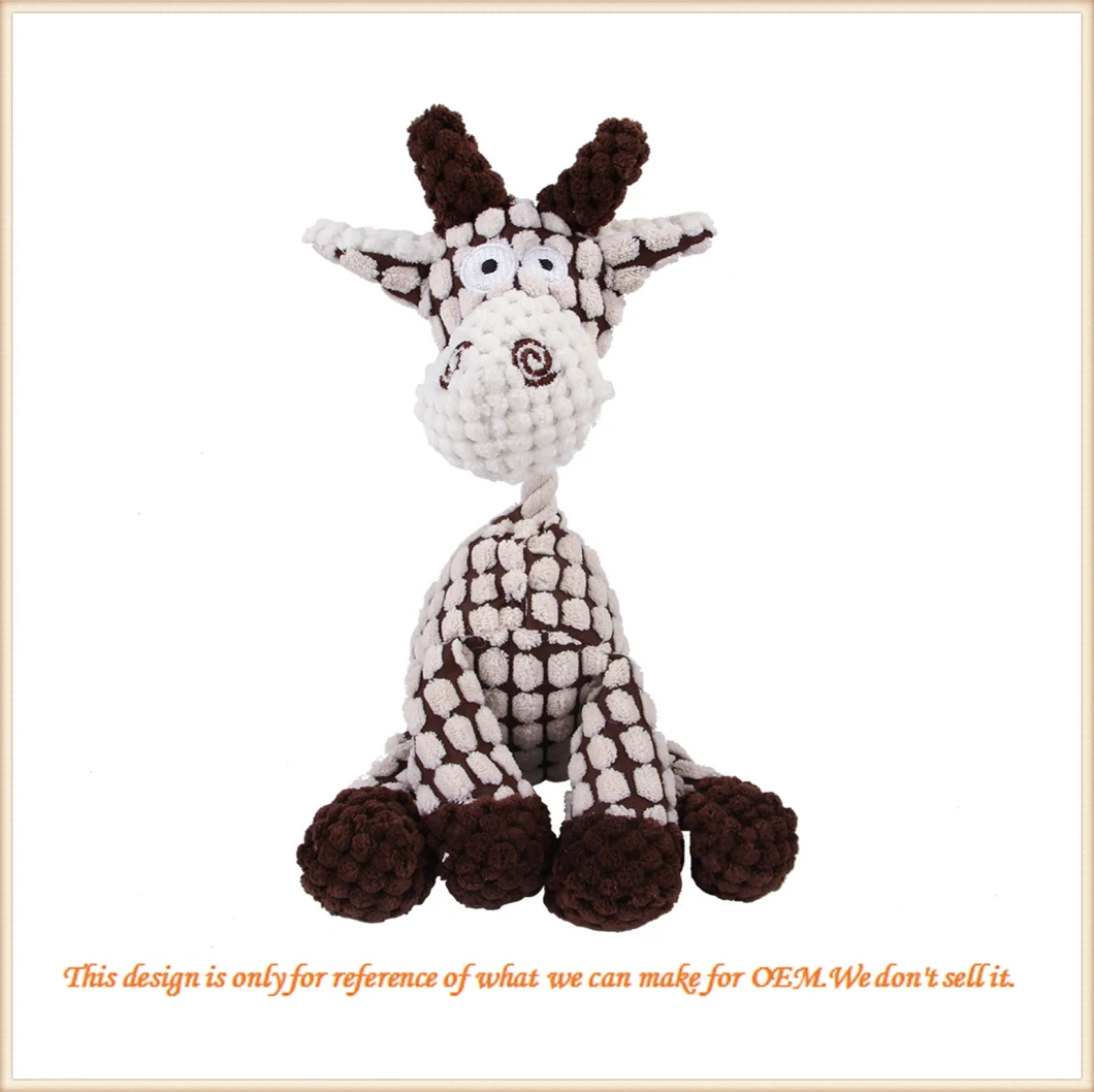 Custom Mix Color Cute Funny Donkey Soft/Plush/Stuffed/ Interactive/Durable Pet Toy for Dog/Cat/Pets/ Aggressive Chewers