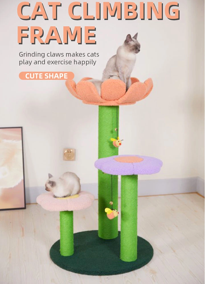 Large Cat Scratcher Posts Modern Cat Furniture Luxury Sisal Cat Tree