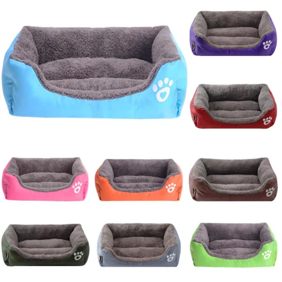 Paw Waterproof Bottom Soft Fleece Warm Pet Sofa Dog Beds