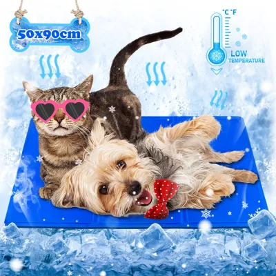 Non-Toxic Self-Cooling Dog Gel Ice Pad Cool Mattress for Sleep