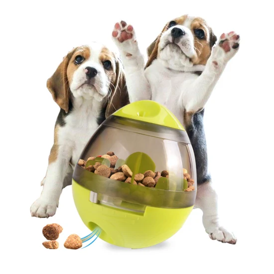 Cat Dogs Playing Toys Cat Food Feeders Ball Pet Interactive Toy Tumbler Egg Treat Ball