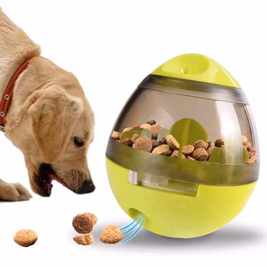 Cat Dogs Playing Toys Cat Food Feeders Ball Pet Interactive Toy Tumbler Egg Treat Ball