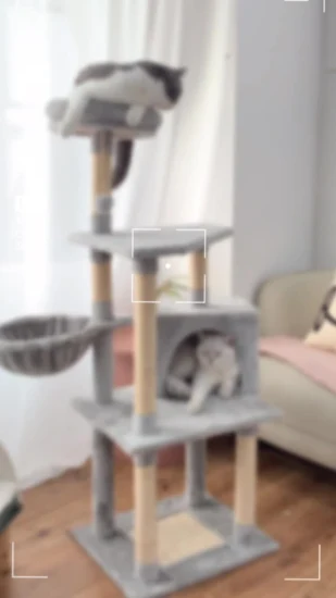 ISO RoHS Scratching Cat Tower by Pet Bed as Pet Item