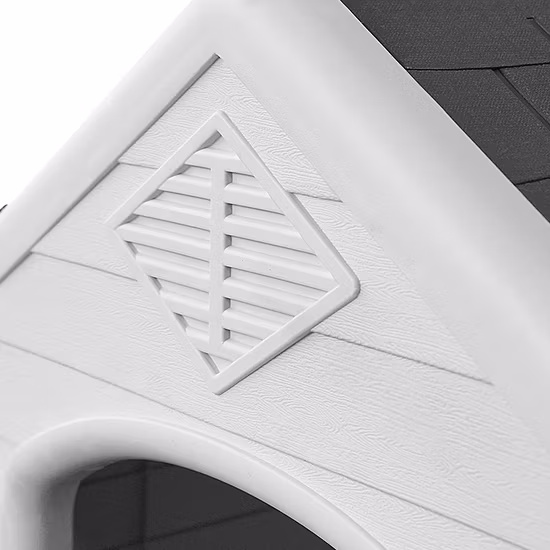 Durable Waterproof Plastic Puppy Shelter Kennel Indoor Outdoor Pet Dog House