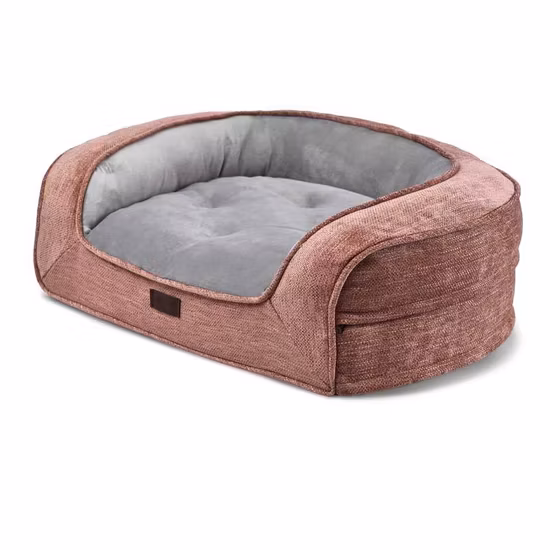 Luxury Washable Technology Fabric Fleece Waterproof Large Dog Pet Bed with Detachable Cushion