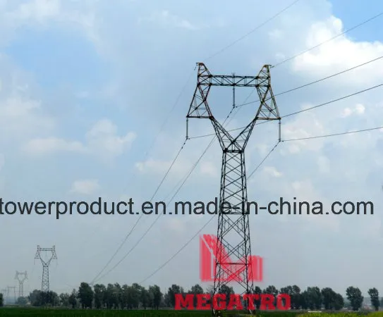 220kv Single Circuit Cat Head Transmission Steel Tower